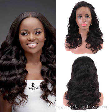 Wholesale Cheap Original Brazilian Virgin Cuticle Aligned Body Wave Human Hair 360 Lace Front Frontal Wigs
